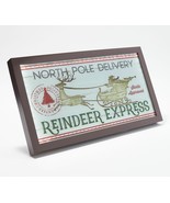 Home Reflections Illuminated Holiday Shadow Box Sign in Brown - £36.23 GBP