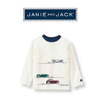 Janie and Jack Vintage Auto Long sleeve Tee 6-12m new - $21.77