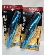(2) Rimmel  #001 Black Wonder&#39;Lash Mascara NoirWaterproof Argan Oil Formula - $9.99