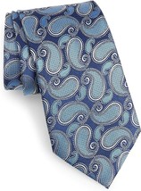  Ermenegildo Zegna Paisley Bue Italian Silk Tie - $135.00