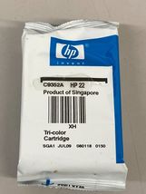 Genuine HP 22 Tri-Color Ink Cartridge C9352AN140 New/Sealed - $7.95