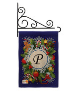 Winter P Initial Burlap - Impressions Decorative Metal Fansy Wall Bracke... - £27.15 GBP