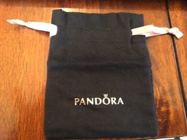 Pandora anti tarnish Black Pouch Rose Gold letter Gift Bag  3&quot; x  4&quot; Large Size - £4.61 GBP