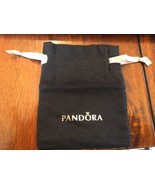 Pandora anti tarnish Black Pouch Rose Gold letter Gift Bag  3&quot; x  4&quot; Lar... - £4.60 GBP