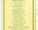 The Top of the Sevens Restaurant Menu St Louis Missouri 1990&#39;s - $21.85