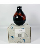 Vintage Black Red Lava Drip Volcano Galaxy Glaze Poole England Pottery V... - $1,079.43 MXN