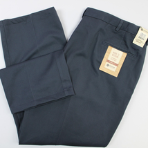 NEW Haggar Mens 42x30 Work To Weekend Classic Fit Pleated Pant Graphite Gray - £30.81 GBP