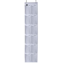 Heavy Duty Over The Door Storage With 12 Mesh Pockets (White) - £20.95 GBP