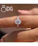 Oval Engagement Ring, IGI Certified Lab Grown Diamond EF/VVS, Double Cla... - $1,279.00