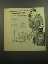 1960 F.R. Tripler Knize Ten Cologne Ad - The chairman of the board uses - $14.99