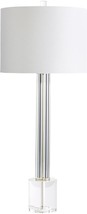 Table Lamp Cyan Design Quantom 1-Light White Shade Off-White Lining Dimpled - £685.70 GBP