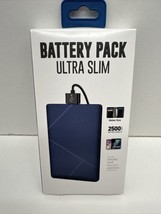Ultra Slim Battery Pack Wallet Size. blue 2500 mAh - £11.65 GBP