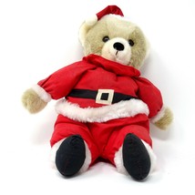 Vintage Prestige Toy Corp 1988 Santa Teddy Bear Plush Christmas Stuffed ... - £55.31 GBP