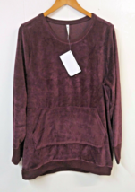 Fabletics Liane Pullover II NWT WM XL Shirt Purple Long Sleeves Kangaroo... - $24.18