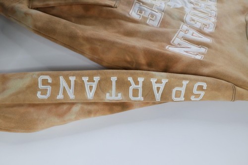Vintage Champion Mens Small Acid Wash Michigan State University Spell Out Hoodie Item image 8