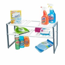 Stalwart Adjustable Under Sink Shelf Organizer Unit - £27.83 GBP