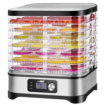 Electric 400W 8 Trays Food Dehydrator Machine With 48H Timer And Temperature Con - £122.69 GBP