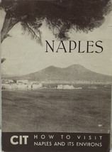 Vtg 1960 CIT &quot;How To Visit Naples &amp; Its Environs&quot; Brochure Map of naples... - $46.47