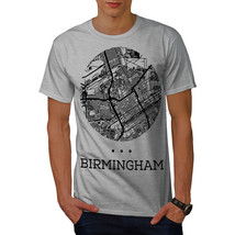 Wellcoda Birmingham Map Fashion Mens T-shirt, Old Graphic Design Printed Tee - £14.65 GBP+