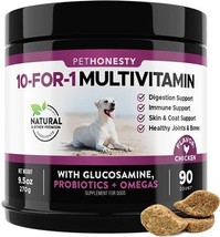 10 in 1 Dog Multivitamin. Glucosamine  &amp; Vitamins -Probiotics, Omega sup... - $48.25+