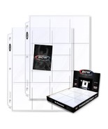 1 pack of 100 BCW 2 5/8&quot; x 3 9/16&quot; Card 9-Pocket Pro Binder Pages - €29,28 EUR