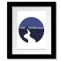 Long and Winding Road - Beatles Song Lyric Rock Music Art Print Canvas o... - £14.90 GBP+