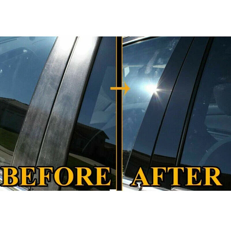 Glossy Black Window Pillar Posts Door Trim Sticker Decal Cover for Honda... - £12.18 GBP