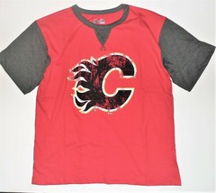 NHL Majestic Boys Calgary Flames Shirt Hockey Size XLarge 18 NWT - £9.48 GBP