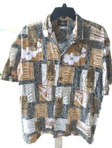 Men&#39;s Hawaiian Shirt SZ L Royal Creations 100% Cotton Hawaiian Made - $17.77