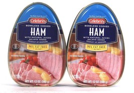 2 Count Celebrity 12 Oz Boneless Cooked Ham 96% Fat Free BB 4/3/2026 - £22.24 GBP