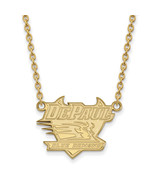 SS w/GP DePaul University Large Pendant w/Necklace - $140.87 CAD