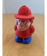 Vintage Tonka Firefighter Fireman 3&quot; Soft Toy Replacement Cake Topper Re... - €12,61 EUR