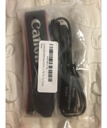 Canon Camera USB Cable HTC6700DIC/DICU6700B &amp; EW-400D Neck Strap Combo Pack - $68.02 CAD