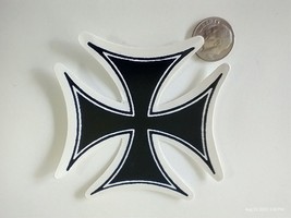Small Hand Made Decal Sticker Maltese Iron Cross - £4.60 GBP