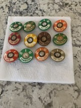 Lot of 12 Vintage Allied Industrial Workers AIW Pins - $14.84