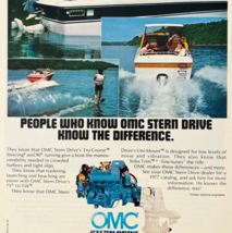 1977 Evinrude OMC Stern Drive Advertisement Boating Fishing Vintage DWW13D - €17,36 EUR