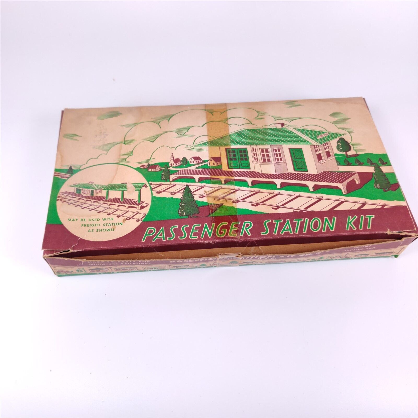 ✅ Vintage Plasticville O Gauge Passenger Station Kit RS-8 Complete Box Bachmann - $19.79