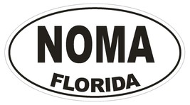 Noma Florida Oval Bumper Sticker or Helmet Sticker D1331 Euro Oval  - $1.39+