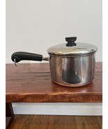 Vintage Retro 1801 Revere Ware 3 Quart Qt Pot Saucepan Pan Copper Bottom... - $37.61