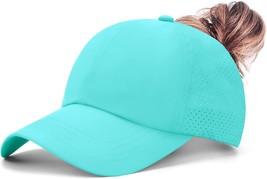 New Upgraded Womens Criss Cross Hat Ponytail Baseball Cap Adjustable High Messy - £29.14 GBP