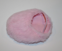 3" Doll Teddy Bear Fuzzy Pink Slipper House Shoe Replacement Furry One S... - $5.81