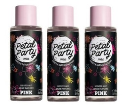 Victoria&#39;s Secret Pink Petal Party Scented Fragrance Mist- Amber Lily - x3 - £24.64 GBP