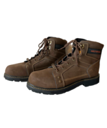 Harley-Davidson Keating Brown Leather Motorcycle Work Boots D93378 - Men... - $129.86 CAD