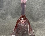 Beautiful Vintage Fenton Bell Rose Pink Optic Swirl Ruffle Edge Pattern 7&quot; - $34.65