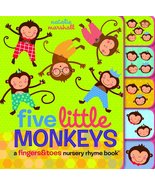 Five Little Monkeys: A Fingers &amp; Toes Nursery Rhyme Book (Fingers &amp; Toes... - £6.43 GBP
