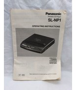 Panasonic Portable CD Player SL-NP1 Operating Instructions Manual - $29.69