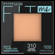 NEW &amp; Sealed  MAYBELLINE Fit Me Matte Poreless Pressed Powder #310 Sun B... - $8.50