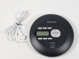 Memorex MPC600B Portable CD Player With Apple Headphones - Black - £15.53 GBP