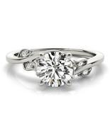 14k White Gold Finish 0.20 Ct Round Cut Diamond Wedding Engagement Ring 925 - £68.01 GBP