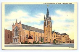 Postcard Cathedral of St. John Cleveland Ohio OH - £3.56 GBP